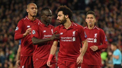 Liverpool's players Mo Salah, Firmino, and Mane caught on camera.